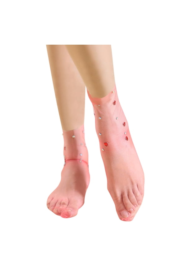 Fishnets Stockings for Women Transparent Hollow Out Net Dress Socks Mesh Ankle Socks Ankle High Mesh Short Socks Short Ankle Fishnet Hosiery Hollow Out Solid Fishnet Socks Hot Pink One Size