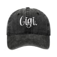 thumbnail image 1 of JFGHDG Gigi Ever Embroidered Low Profile Baseball Cap Women's Washed Cotton Adjustable Casual Dad Hat for Mother's Day Black A, 1 of 4