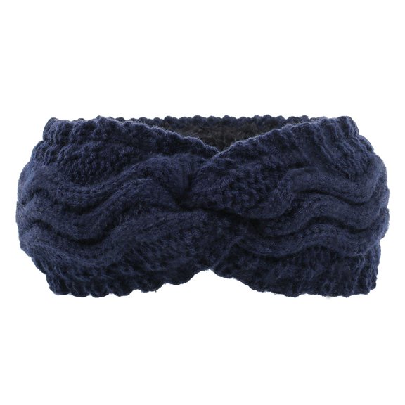 JFGHDG Hairband Wide Hair Accessories Warm Headwraps for Cold Weather Headbands for Women Turban Winter Ear Warmer Headwrap Wide Ear-warming Headwraps Ear Warmer HeadbandBlue One Size