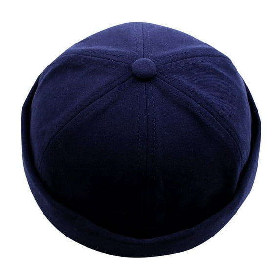 JFGHDG Hats for Women,Beanies Hats Men,Skull Cap,Running Hat Men,Scrub Cap,Men Mechanic Cap Color Women Brimless Casual Solid Sailor Hat Baseball Caps Blue One Size