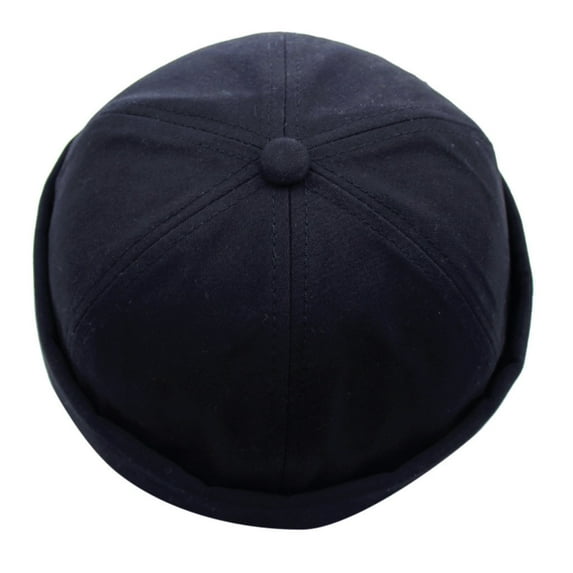 JFGHDG Hats for Women,Beanies Hats Men,Skull Cap,Running Hat Men,Scrub Cap,Men Mechanic Cap Color Women Brimless Casual Solid Sailor Hat Baseball Caps Black One Size