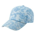 thumbnail image 1 of JFGHDG Ladies Sparkly Floral Lace Baseball Hat Lightweight Vintage Flower Embroidery Cap Adjustable Sun Hat for Women Sky Blue One Size, 1 of 8