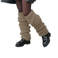 thumbnail image 1 of JFGHDG Leg Warmers,Thigh High Leg Warmers,Scrunch Socks Women,Slouch Socks,Scrunchie Socks for Women,Women's Winter Stocking Women's Fashion Casual Knit Pile Stocking Stocking Khaki One Size, 1 of 4