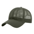 thumbnail image 1 of JFGHDG Men Summer Adjustable Performance Hat Breathable Snapback Laser Perforated Mesh Baseball Cap Army Green One Size, 1 of 2