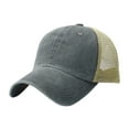 thumbnail image 1 of JFGHDG Men Women Classic Trucker Hat Washed Distressed Cotton Fabric Mesh Splicing Design Adjustable Casual Lightweight Sun Cap for Street Use Gray One Size, 1 of 2
