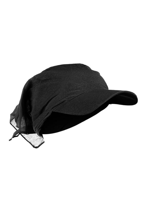 Mens Baseball Caps Cancer Patients Skull Cover Cap Pre-tied Chemo Headwear Turbans Outdoor Quick-drying Peaked Cap Breathable Anti Uv Waterproof Hat Chemo Headwear for Women Black One Size
