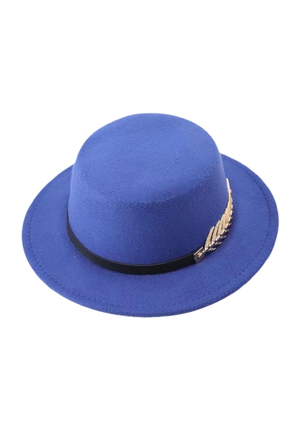 Mens Hats Fedora Pork Pie Hat Round Top Party Hat Magician Top Hat Top Hat Formal Sun Hat Men and Women Ringmaster Hat Lincoln Hat Flat Top Hat Classic Lightweight Jazz Hat Blue One Size