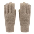 thumbnail image 1 of JFGHDG Mitten Snowboard Gloves for Cold Weather Simple Design Gloves for Cold Protection Fleece Lined Gloves Windproof Gloves for Daily Wearing Khaki One Size, 1 of 2