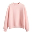 thumbnail image 1 of JFGHDG Mock Neck Sweatshirt Women Loose Fit Turtleneck Pullover Long Sleeve Oversized Sweatshirts Tops Fall Outfits Pink M, 1 of 6