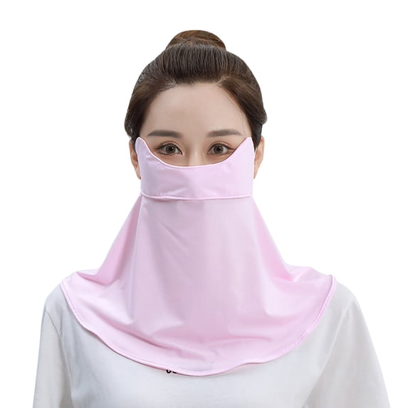JFGHDG Neck Gaiters for Men Sun Uv Face Mask Uv Protection Face Cover Mask Outdoor Multifunction Face Mask Breathable Face Cover Scarf Uv Face Mask Covering Eye Area for Men and WomenPink One Size