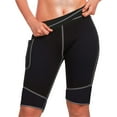 thumbnail image 1 of JFGHDG Sauna Sweat Shorts for Women High Waisted Compression Thermo Slimming Body Shaper Workout Exercise Fitness Shorts with Pockets Black L, 1 of 8