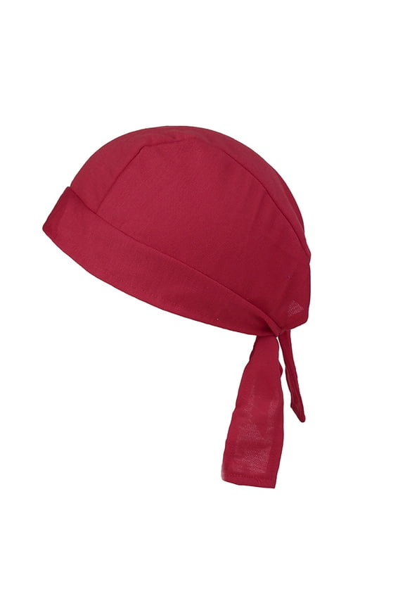 Scrub Caps Women,Surgical Caps for Women,Nurses Caps for Women,Surgical Cap,Bouffant Scrub Caps Women,Foldable Handmade Soild Print Cotton Chemotherapy Hair Loss Caps Hat Red One Size