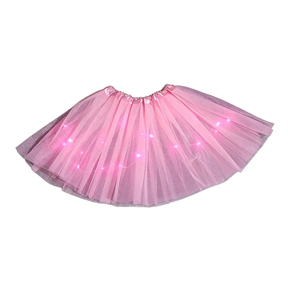 JFGHDG Sequin Skirt Christmas Tutu Bubble Skirt Ballet Accessories Tulle Skirt Tulle Skirt Short Pink Tutu Women Pink 3 a