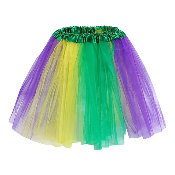 JFGHDG Sequin Skirt Tulle Skirt for Women Running Tutu Dance Skirt Ruffle Skirt Ballet Skirts for Women Tulle Skirt Yellow One Size