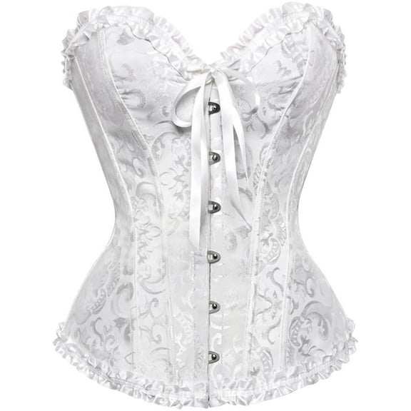 JFGHDG Shapewear Corset Women Corset Western Corset for Women Waist Cincher Corset Waist Corset Shapewear Corset White 3xl