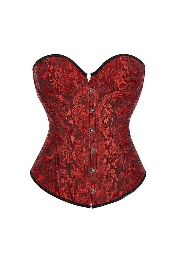 Shapewear Corset Womens Corset Top Medieval Corset Short Corset Shapewear with Bra Strapless Corset Top Women Corset Wine Xs