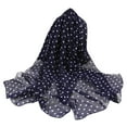 thumbnail image 1 of JFGHDG Shawls and Wraps,Capes for Women,Rebozo Para Mujer,Sheer Shawl,Crochet Poncho,Silk Women 160*50cm Simulation Print Wrap Dot Shawl Soft Scarf Scarves Long Scarf Navy One Size, 1 of 3