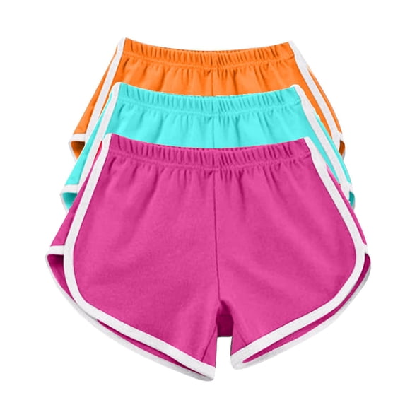 JFGHDG Shorts for Women Biker Shorts Flowy Shorts Ladies Shorts Hiking Pants Women Lightweight Trouser Shorts Athletic Shorts for Women Summer Shorts Orange, Sky Blue, Rose Red L