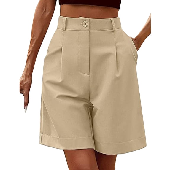JFGHDG Shorts Women Gym Shorts Booty Shorts Basketball Shorts Hiking Shorts Women Athletic Shorts for Women Flowy Shorts Bermuda Shorts for Women Sweat Shorts Khaki L