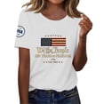 thumbnail image 1 of JFGHDG T Shirts Simple July 4th Commemorative Tee Historic 4th Of July Birthday Tee Fashion Apparel For America'S Birthday Men'S Classic American Flag Tee Women'S Flag Gra White 2XL, 1 of 5