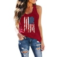 thumbnail image 1 of JFGHDG Tank Top Women Racerback Vest Tops With For 4th Of July Casual Blouse Tops For Spring And Vacation American Flag Crop Tank Tops Sleeveless Tank Vest Tops S, 1 of 3