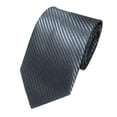 thumbnail image 1 of JFGHDG Ties for Men,Mens Ties Silk,Neck Ties Mens,Neckties for Men,Silk Ties for Men,Men's Mens Necktie Tie Tie Striped Classic Woven Wedding Tie Dark Gray One Size, 1 of 1