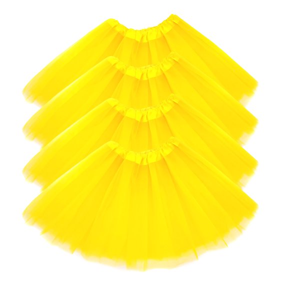 JFGHDG Tulle Skirts for Women's Dance Skirts Running Tutus for Women Ballet Skirt Ballet Tutu for Girls Tutus for Women Yellow Tutu Yellow 1*3 a