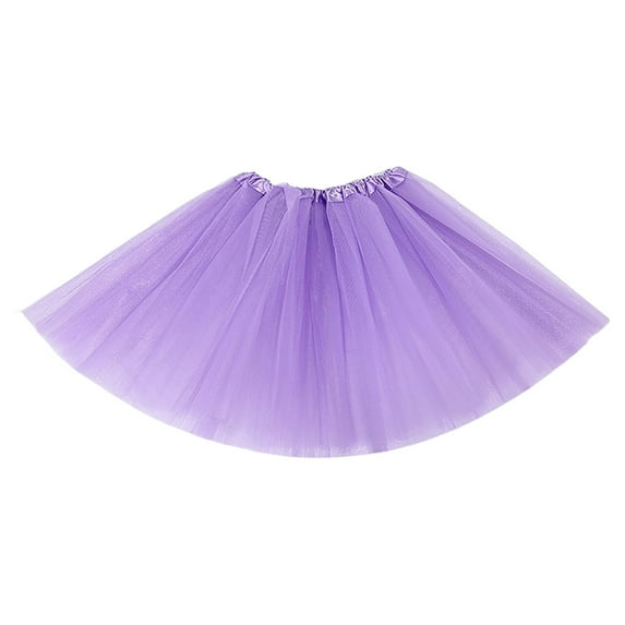 JFGHDG Tutu Short Ballet Skirts for Women Ballroom Skirt Tulle Skirt Tutus for Women's Dance Skirts Purple Tutu Purple 2 a