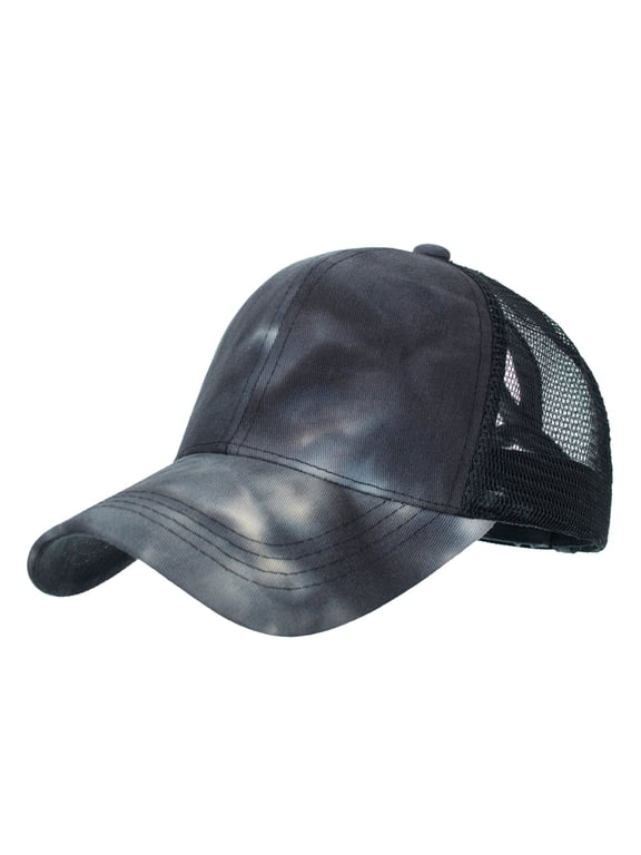 Unisex Foldable Unstructured Baseball Cap Water Resistant Sport Hat Black One Size