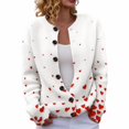 thumbnail image 1 of JFGHDG Valentines Day Sweater Women Shoulder Sweater Long Cardigan Sweaters for Women Plus Size Lightweight Cardigan Sweater Jacket for Women Open Front Cardigan Womens Cardigan Sweaters Red L, 1 of 6