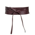 thumbnail image 1 of JFGHDG Wide Belts for Women,Boho Belt,Fringe Belts for Women,Thick Belts for Women,Woven Belts for Women,Faux Leather Wide Belt Versatile Wide Belt Bow Tie Belt Coffee One Size, 1 of 4