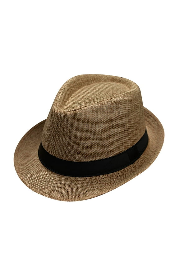 Wide Brim Sun Hat,Gardening Hat,Floppy Sun Hats for Women,Sun Visors for Women,Sombrero Hats,Men And Women Jazz Hat Soild British Sun Hat Travel Sun Hat Yellow One Size