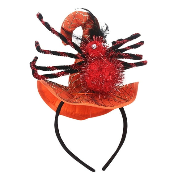 JFGHDG Witch Hat Headband Party Hat Halloween Party Supplies Headbands for Women Hair Accessories for Women Head Bands for Women's Hair Non Slip Headbands for Women Blue One Size