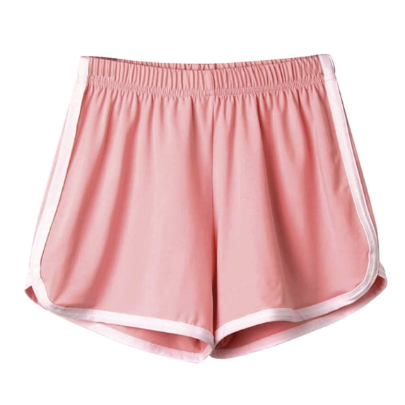 JFGHDG Women Drawstring Flowy Booty Basketball Relaxed Fit Trouser Athletic Work Shorts, Pink S