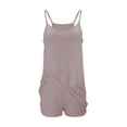 thumbnail image 1 of JFGHDG Women's Tennis Mini Dresses Workout Built in Shorts Golf Athletic Sleeveless One Piece Summer Active Romper Dress Khaki L, 1 of 6
