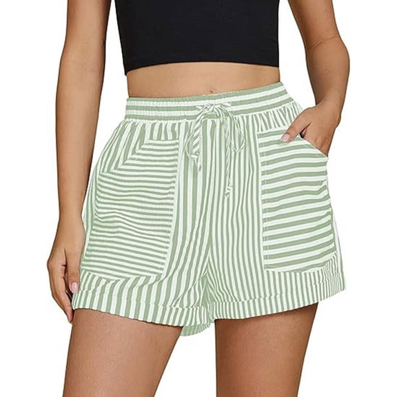 JFGHDG Womens Boxer Shorts Running Shorts Elastic Waist Workout Shorts Womens Shorts Casual Sweat Shorts Work Shorts Basketball Shorts Stretch Shorts Women Golf Shorts Green 2XL