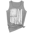 thumbnail image 1 of JFGHDG Womens Tank Tops We The People American Flag Tees Patriotic Tank Tops For 4th Of July Loose Fit Tunic Blouse Novelty Funny Tank Tops We The People Themed Tops Gray 2XL, 1 of 4