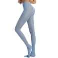 thumbnail image 1 of JFGHDG pantyhose for women Sheer Tights Stockings for Women Control Top High Waist Footed Stockings Rip Resistant Pantyhose Compression Tights Fishnet Stockings Tights for Women Blue L, 1 of 4