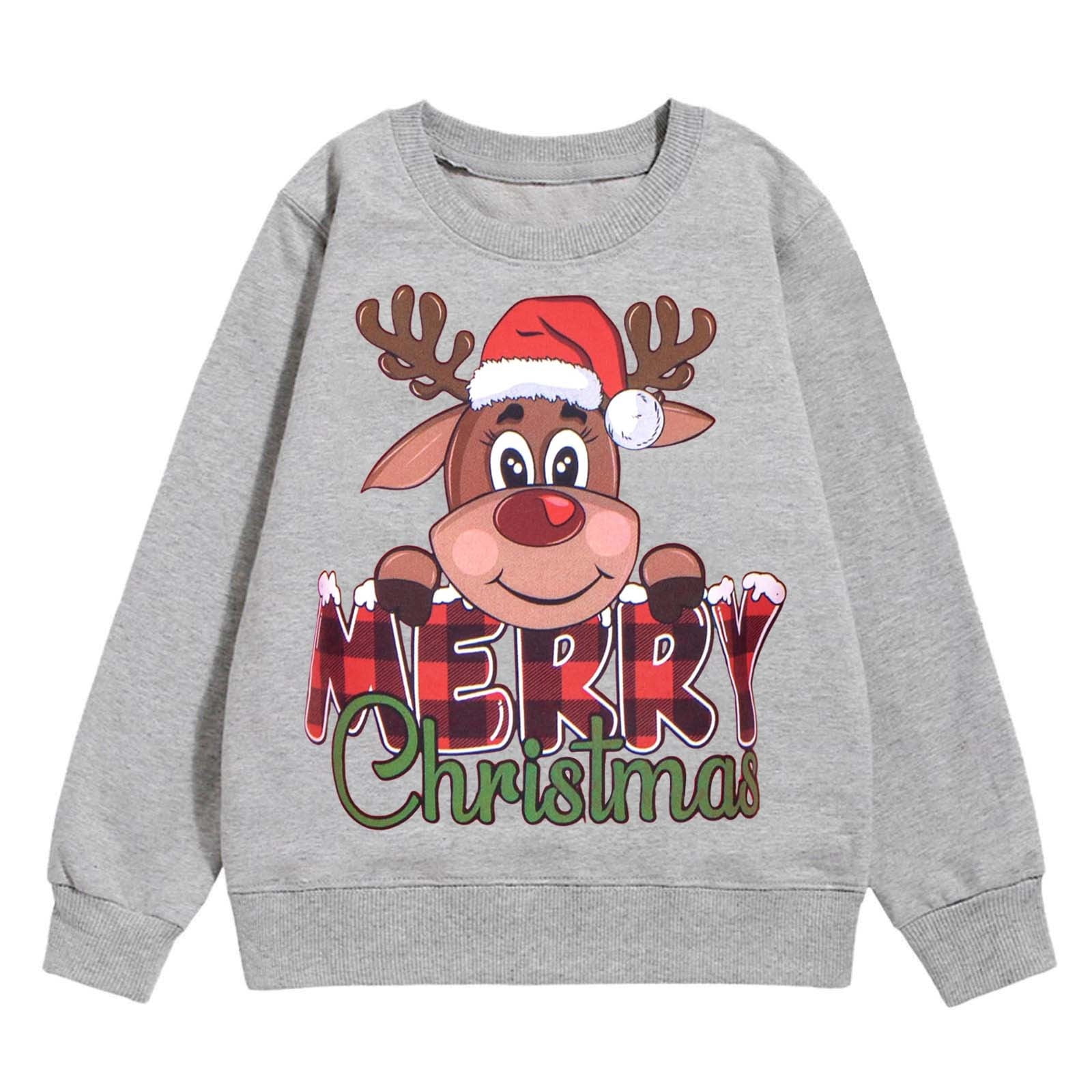 Boys Holiday-Themed Navy Pullover Sweatshirt