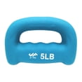thumbnail image 1 of JFIT Neoprene D Grip Dumbbells - Single Weights 5LB - Premium Non-Slip, Hand Weights, Ergonomic Design, 1 of 5
