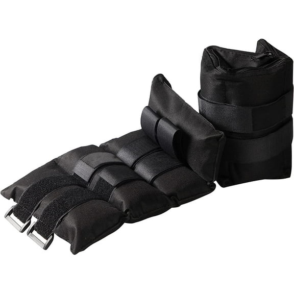 JFIT Adjustable Ankle Weights - Ankle Weight Pair 10 Weight and Bundle Options - 0.5 to 10 lbs Each, Set of 2, Adjustable Straps Comfortable, Weight Straps for Men and Women