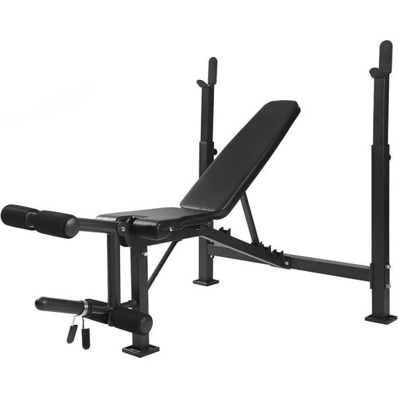 JFIT Olympic Weight Bench with Leg Developer Attachment