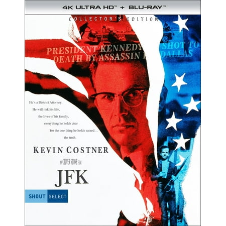 JFK 4-Disc Collector's Edition (4K Ultra HD + Blu-ray), Starring Kevin Costner