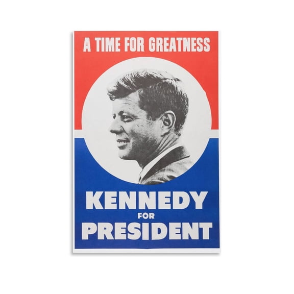 JFK Art Print John F. Kennedy USA Politician Poster Wall Decor Mural 3 Art Poster Canvas Painting Decor Wall Print Photo Gifts Home Modern Decorative Posters 24x36inch(60x90cm)