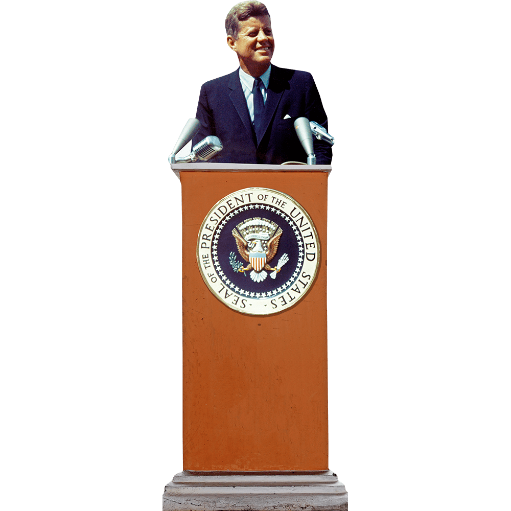 Jfk Colour Lifesize Cardboard Cutout Standee 