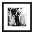thumbnail image 1 of JFK Kennedy Assassin Harvey Oswald Backyard Photo 8X8 Inch Square Wooden Framed Wall Art Print Picture with Mount, 1 of 4