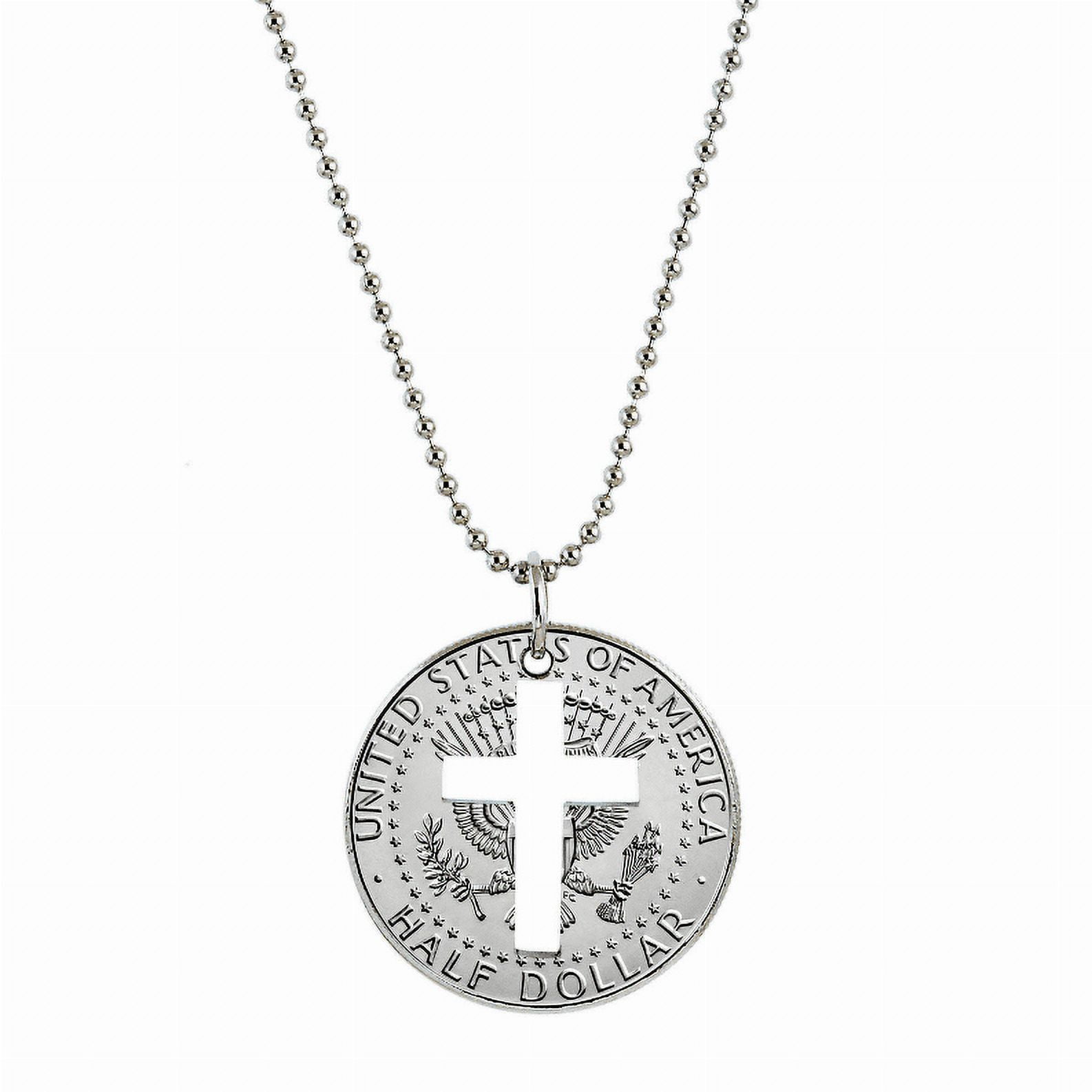 Buy Dainty 14k Solid Gold Cross Coin Necklace for Protection, Personalized  Greek Orthodox Jewelry, ICXC NIKA Coin Pendant, Baptism Gift Online in  India - Etsy