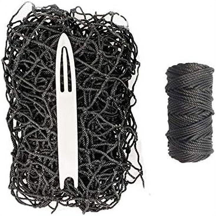 JFN Netting Repair Kit For 36 Nylon 4", Black Soccer Net