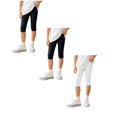 thumbnail image 1 of JFOPQVSM 3 Pack Cotton Cropped Leggings for Girls 3/4 Pants Basic Girls Capri Leggings (3-12Y), 1 of 6