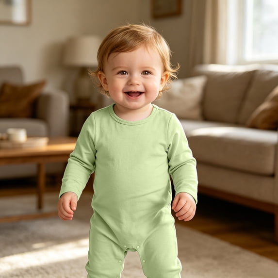 JFOPQVSM 3PCS Baby Long Sleeve Romper Breathable Infant Jumpsuit Soft and Lightweight Sleep Play Outfit for 3-18 Months